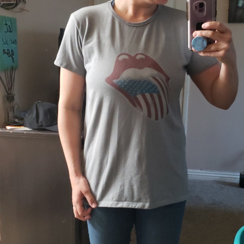 Rolling Stones band tee, faded
